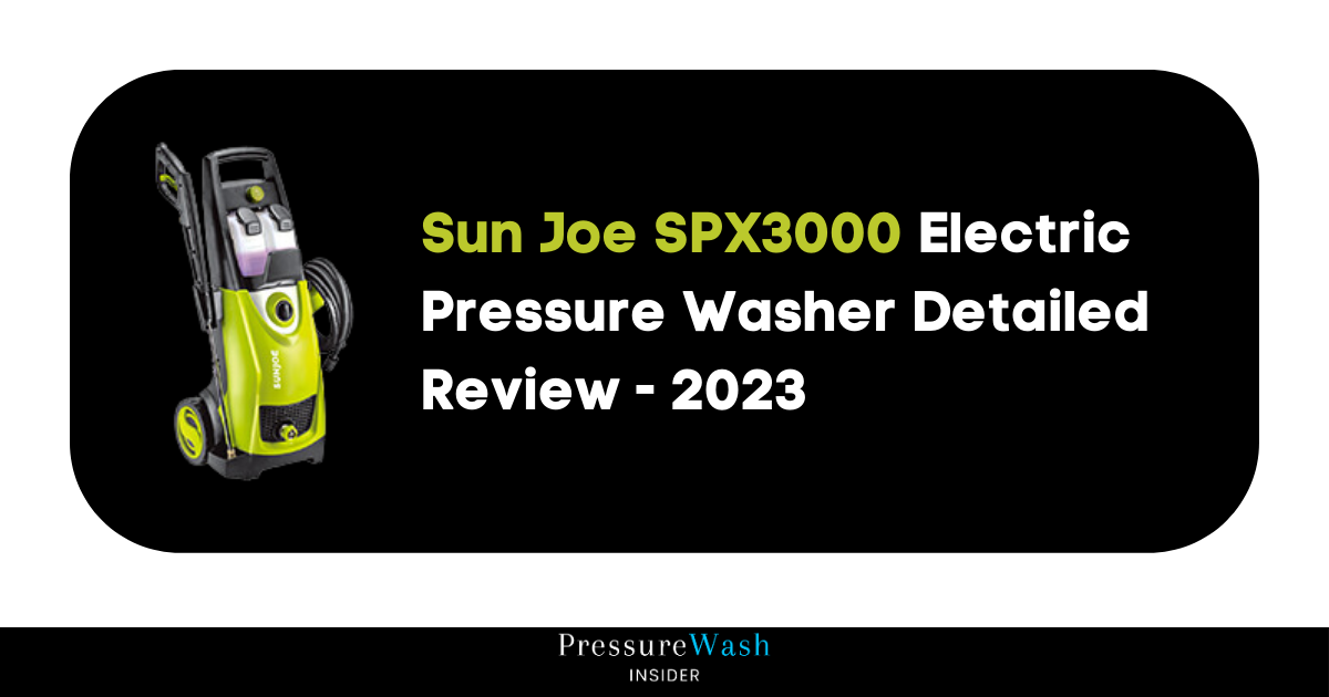 Sun Joe SPX3000 Electric Pressure